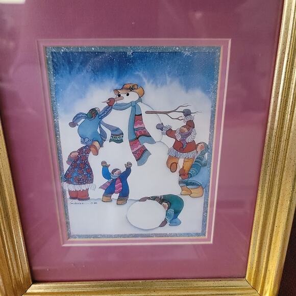 Vintage Barbara Lavallee Alaskan Art Prints Lot of 2 Framed Matted 1990 - Picture 10 of 11